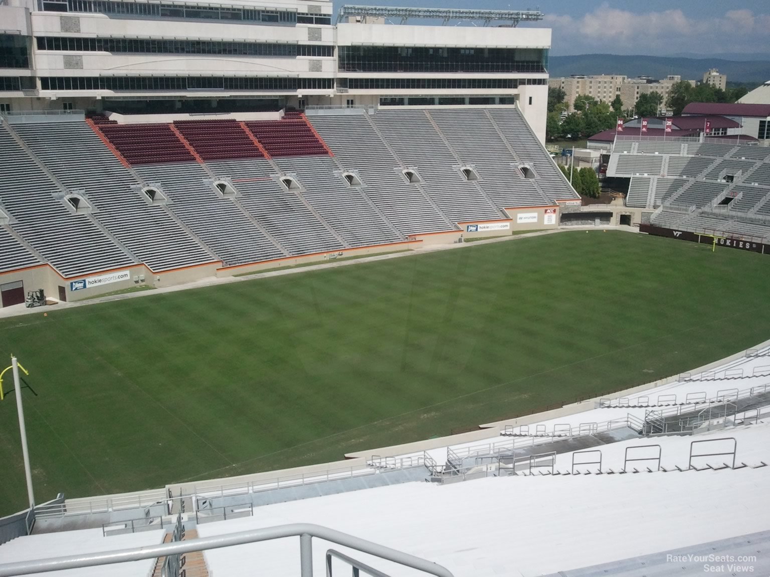 section 236, row 4k seat view  for football - lane stadium