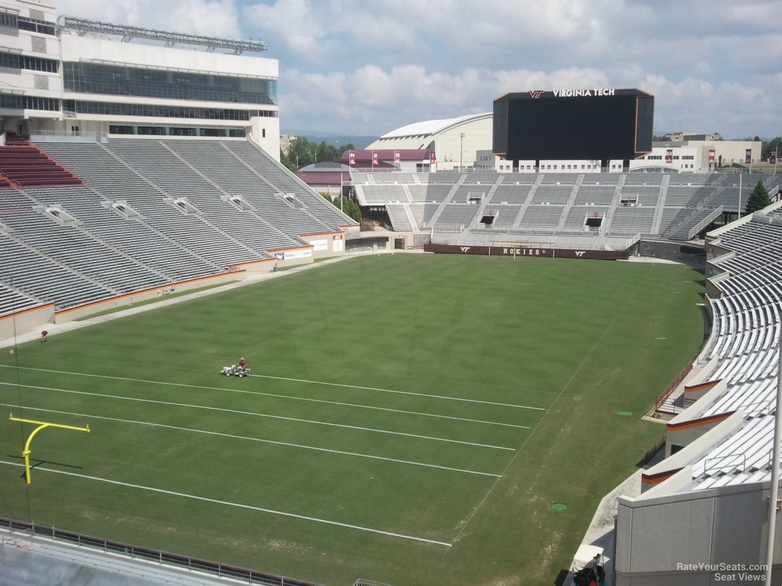 section 401, row a seat view  - lane stadium