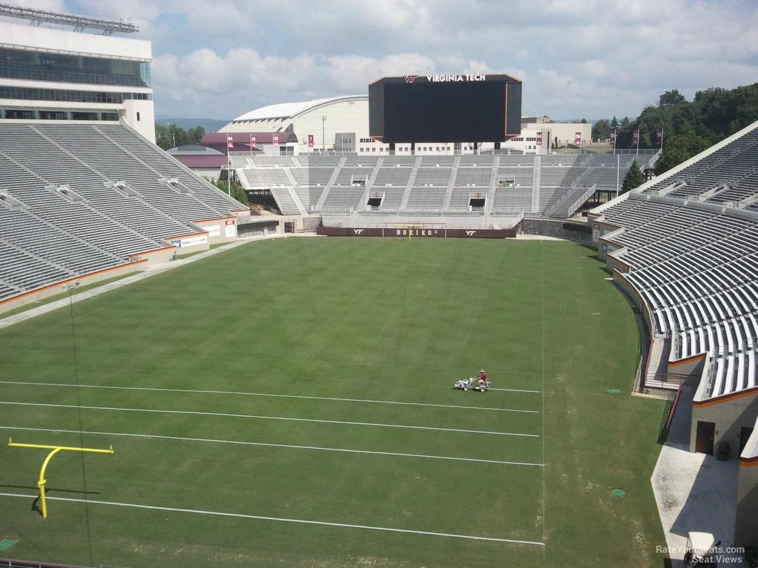 section 402, row a seat view  - lane stadium