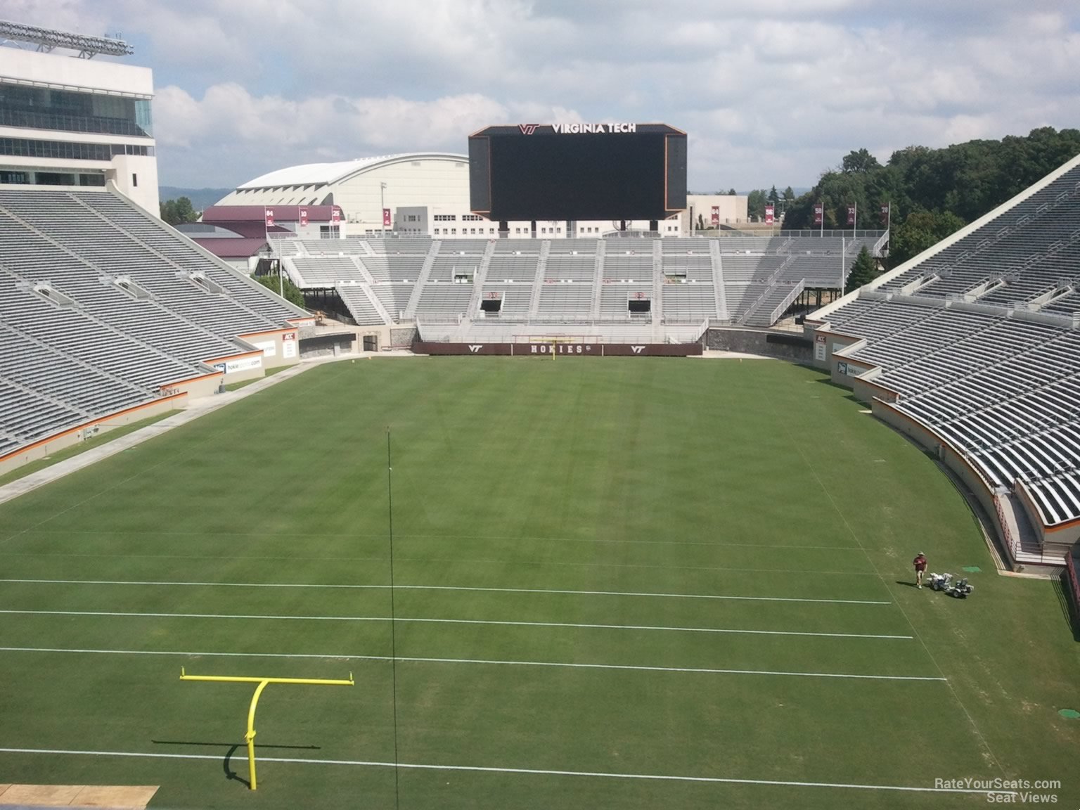 section 403, row a seat view  - lane stadium