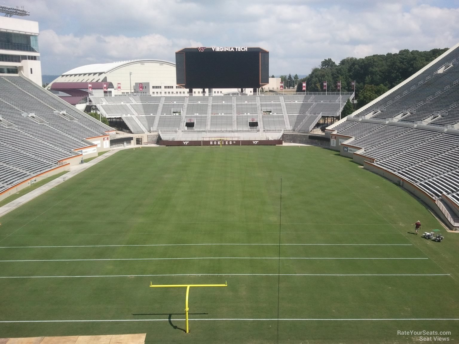 section 404, row a seat view  - lane stadium