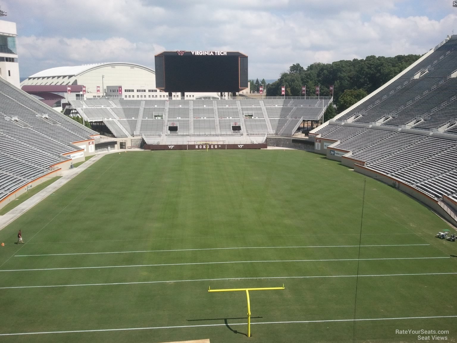section 405, row a seat view  for football - lane stadium