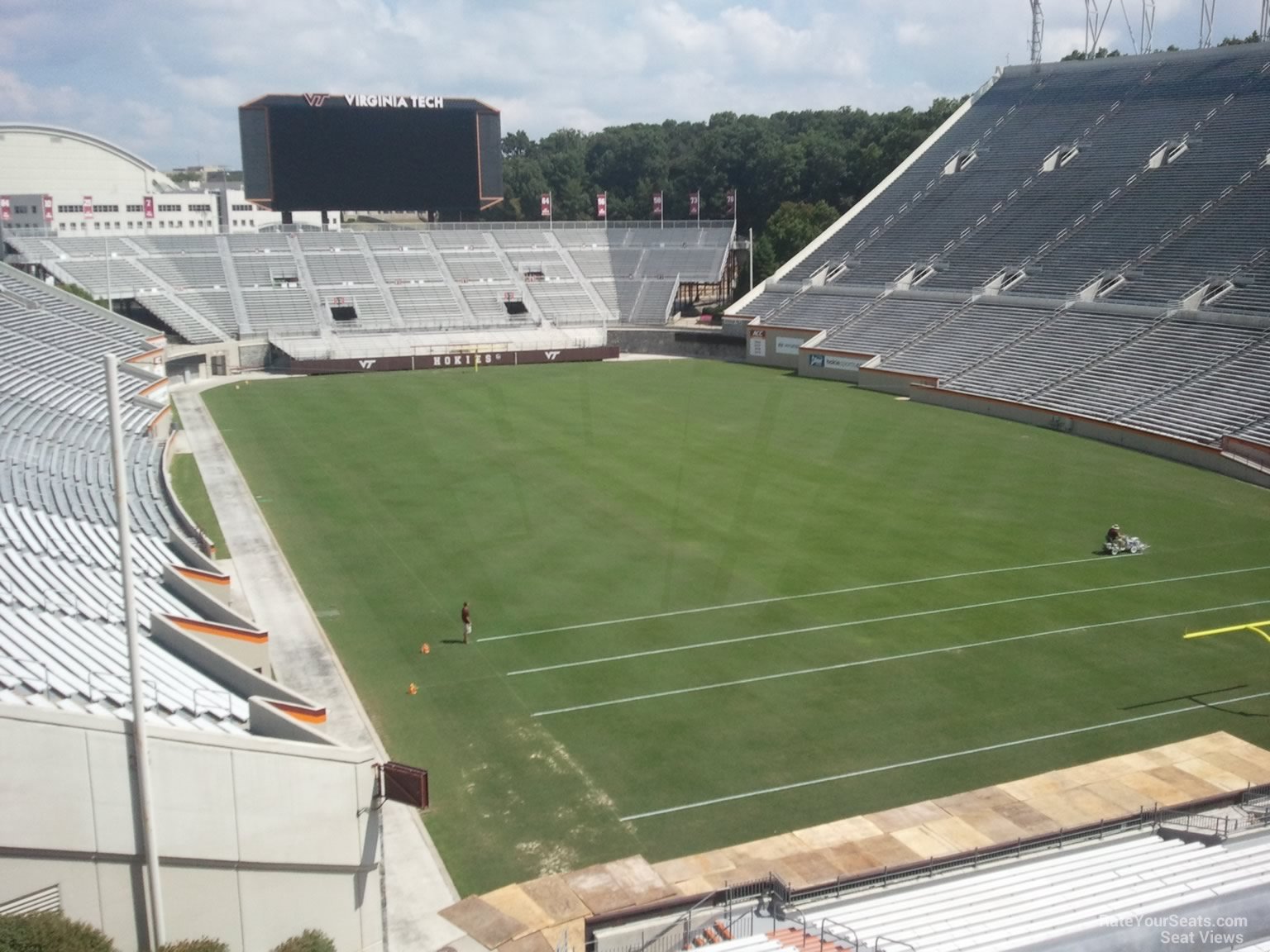 section 408, row a seat view  - lane stadium