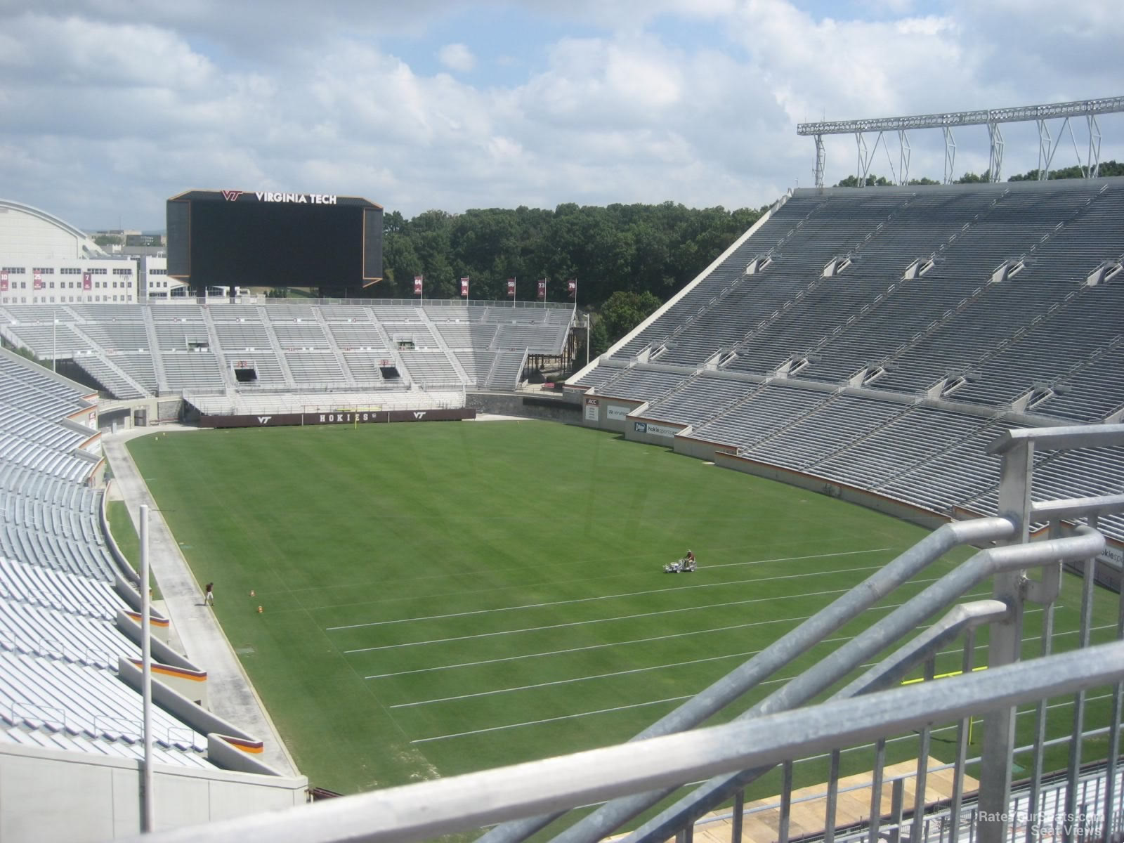 section 509, row a seat view  for football - lane stadium