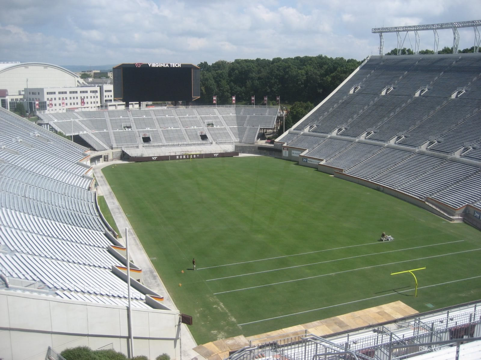 section 509, row m seat view  for football - lane stadium