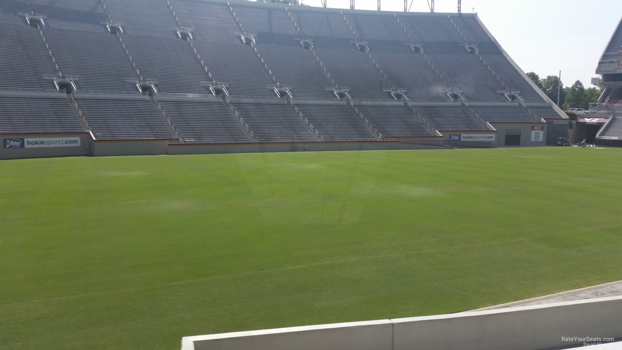 section 114, row n seat view  for football - lane stadium