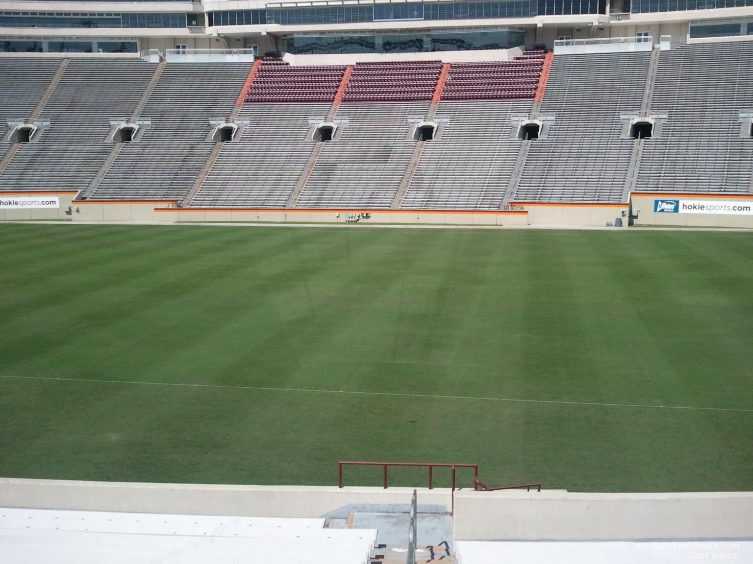 section 130, row t seat view  for football - lane stadium