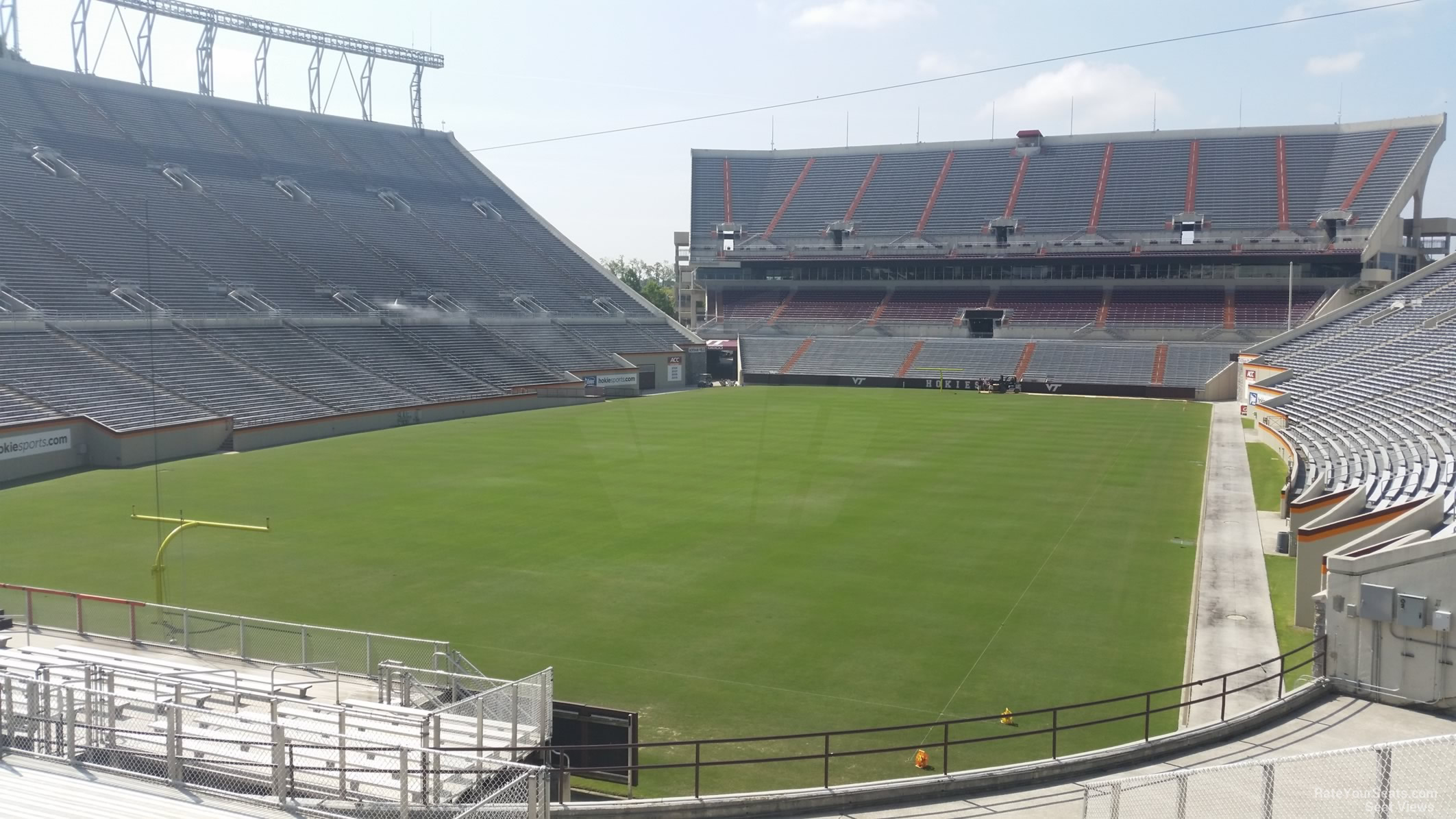 section 118, row t seat view  for football - lane stadium