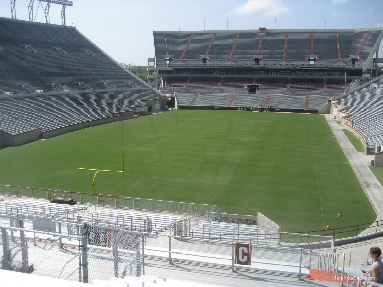 section 119, row ff seat view for football - lane stadium