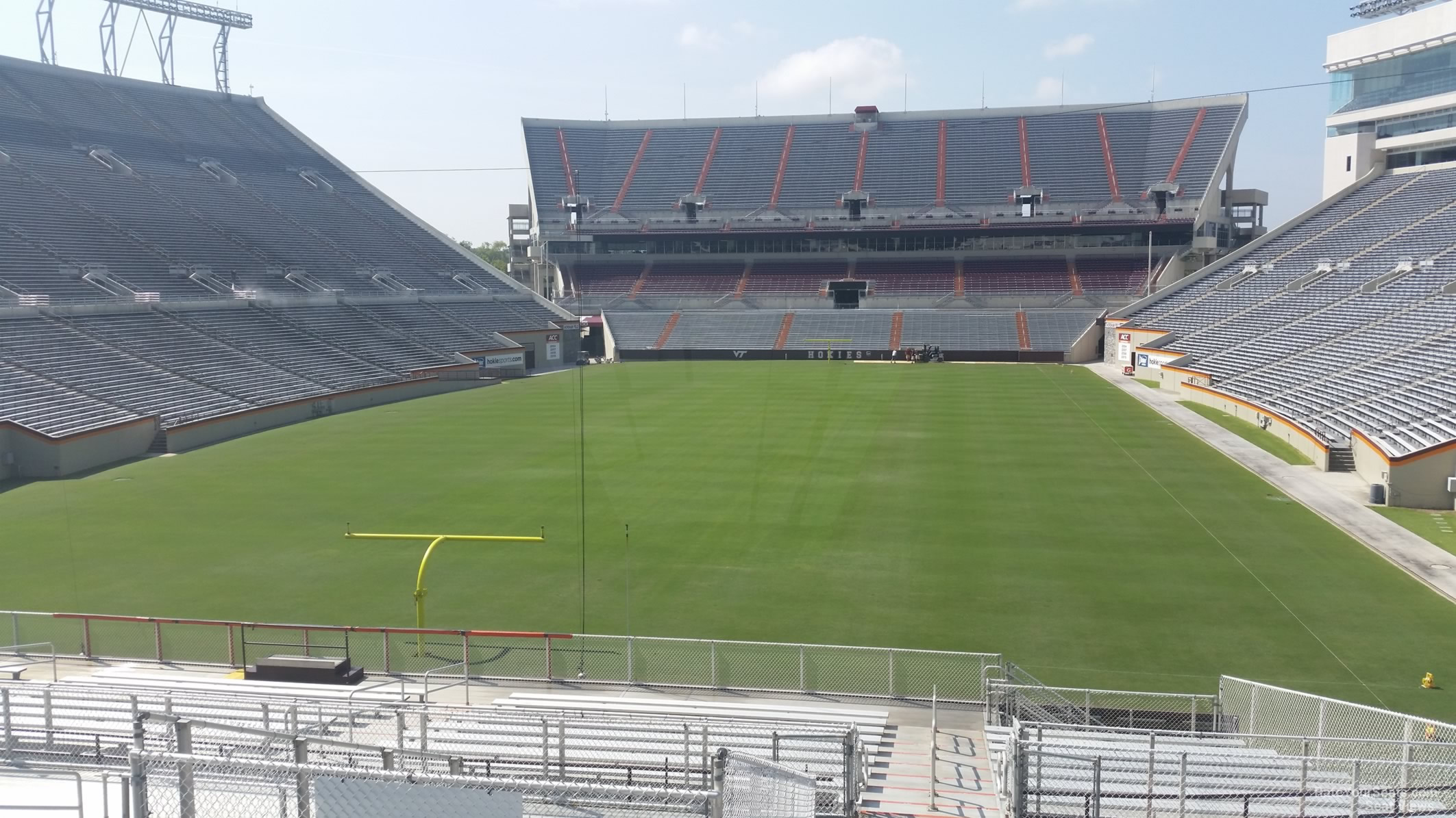 section d, row t seat view  - lane stadium