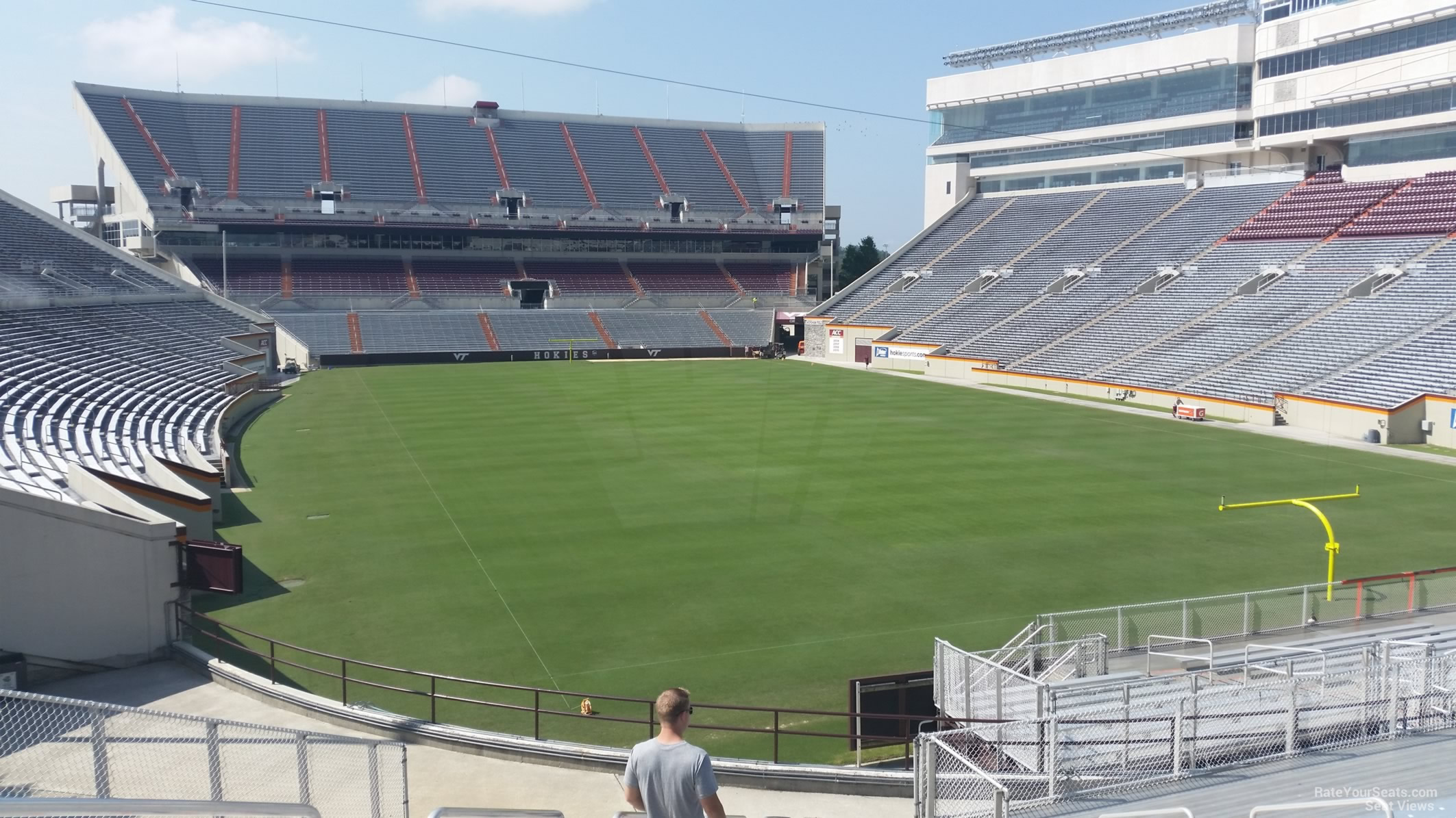 section 125, row t seat view  for football - lane stadium
