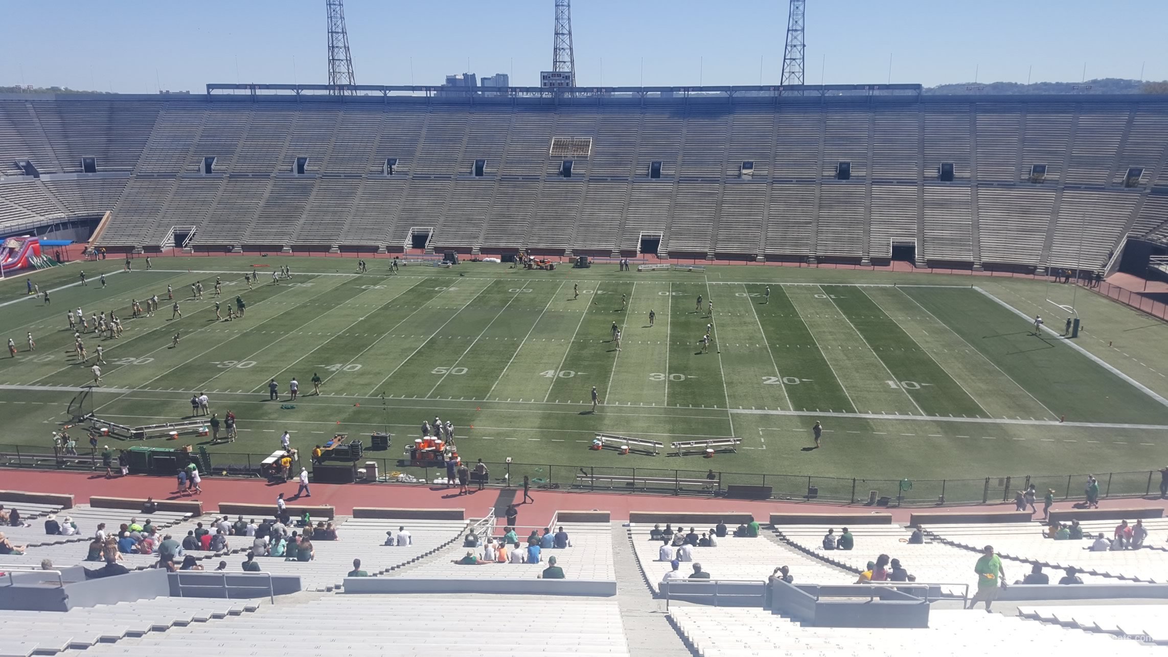 section 10, row 50 seat view  - legion field