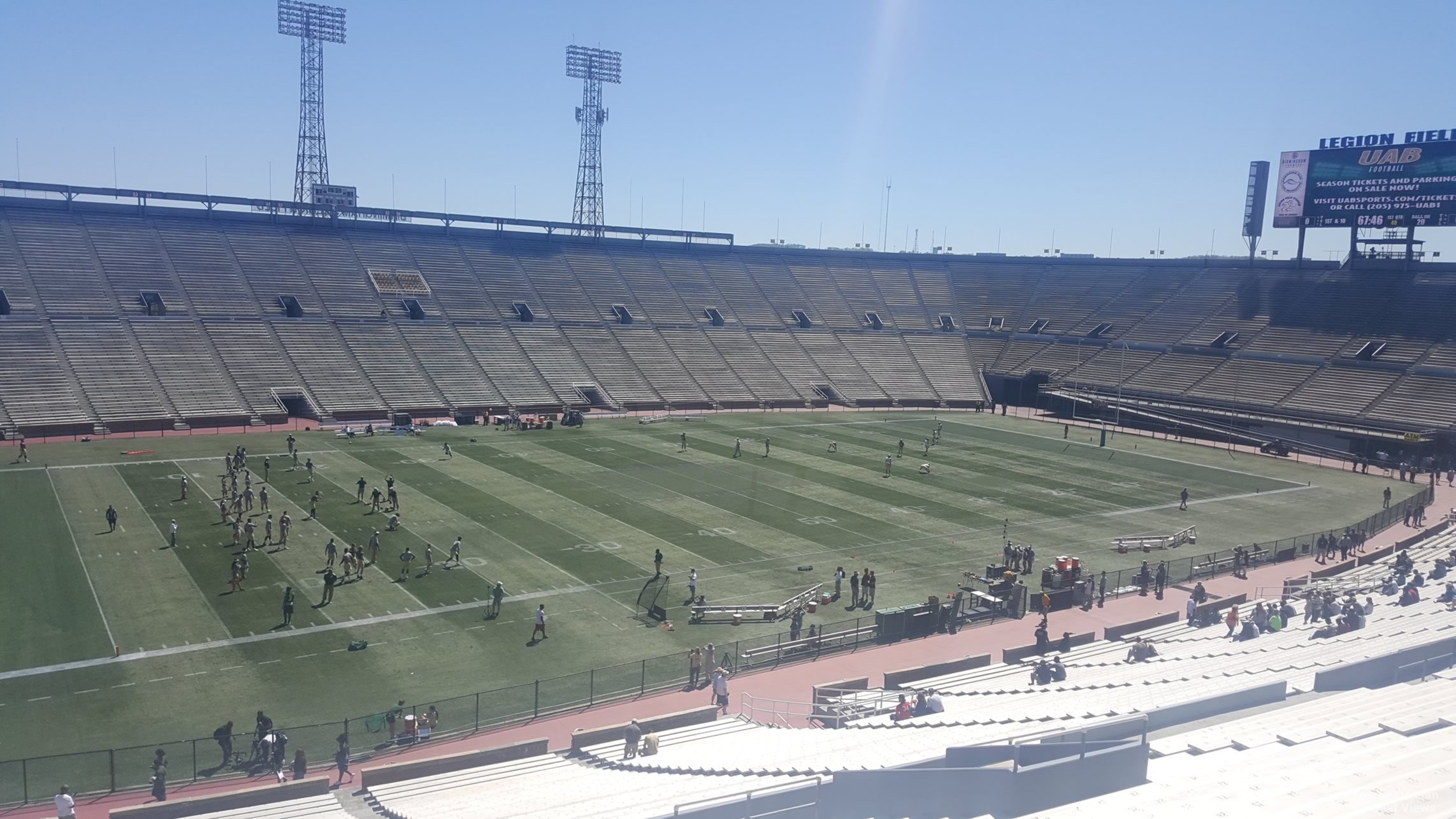 section 14, row 30 seat view  - legion field