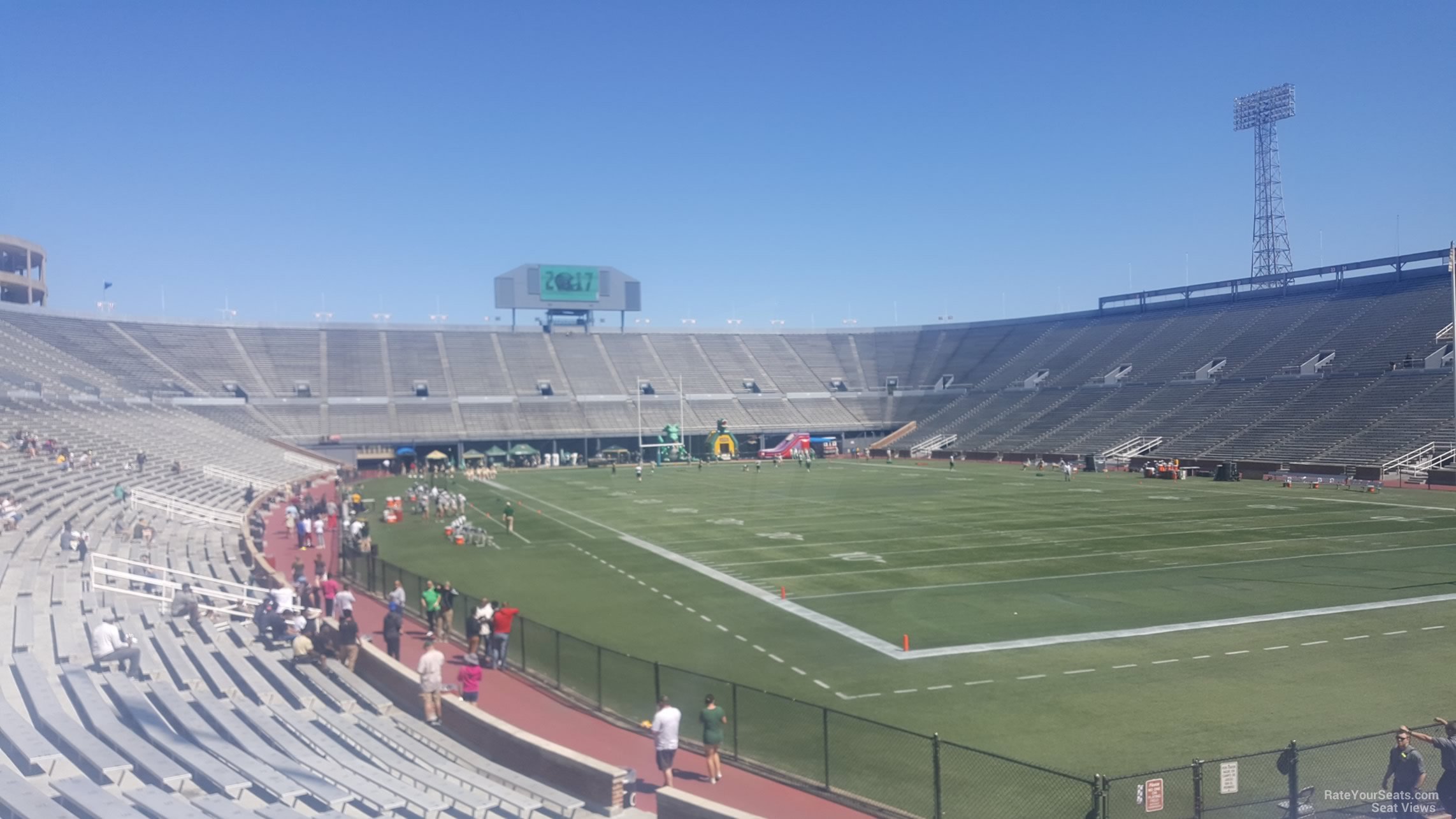 section 5, row 20 seat view  - legion field