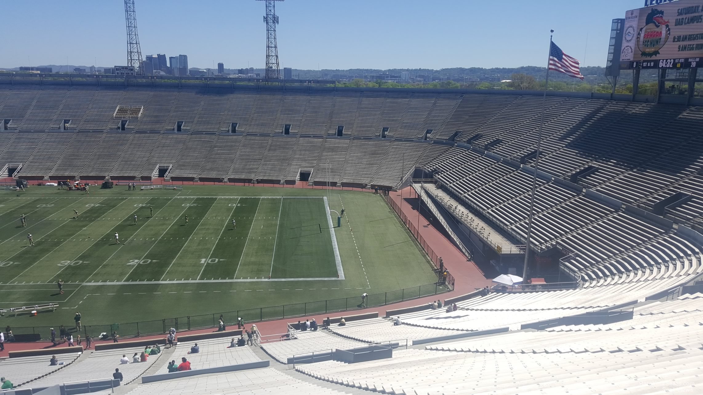 section 7u1 seat view  - legion field