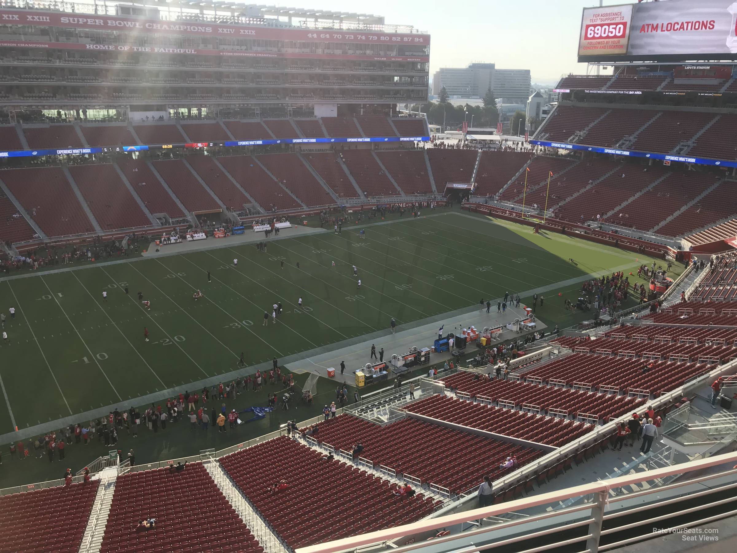 section 318, row 4 seat view  for football - levi