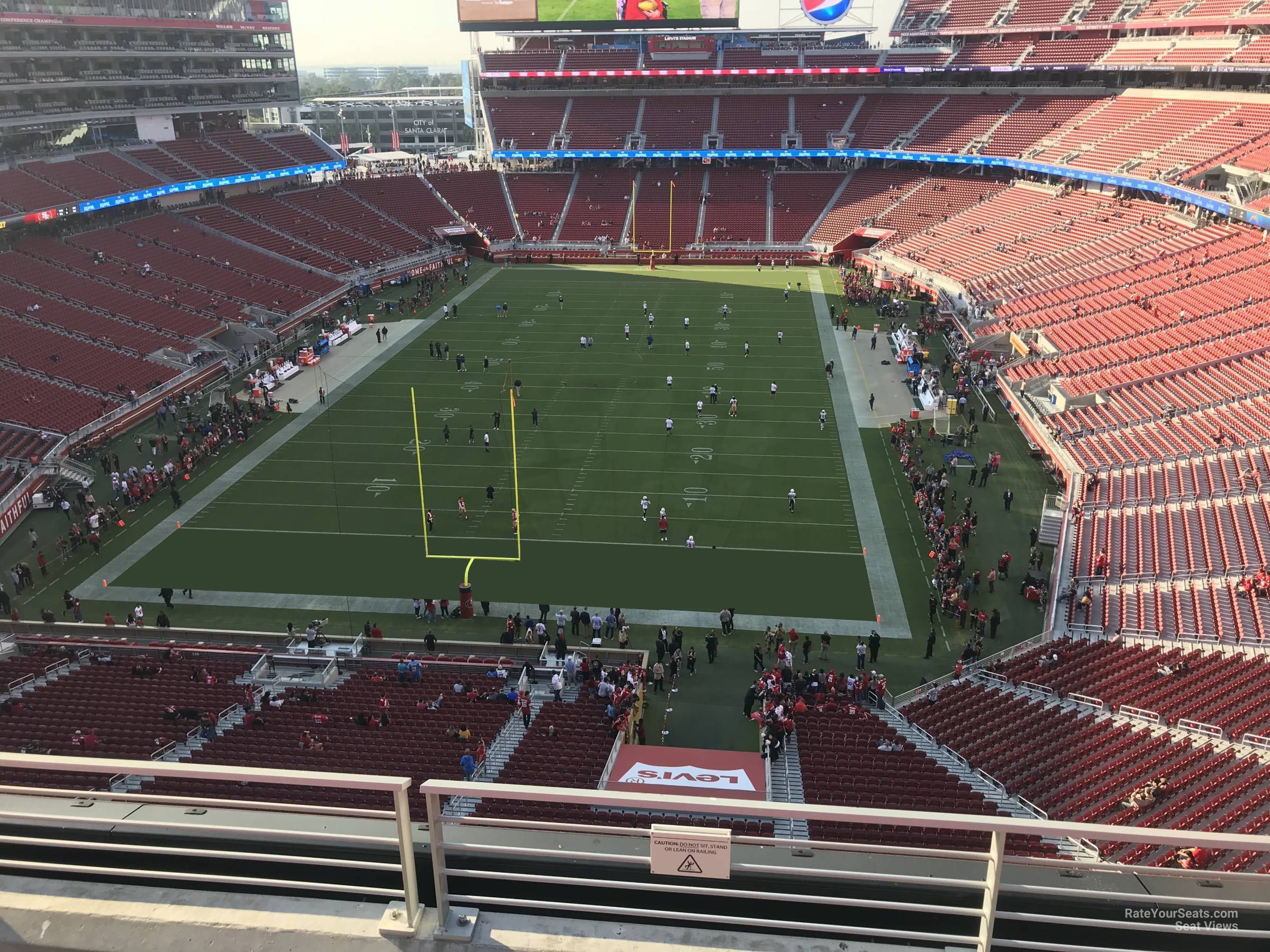 section 325, row 4 seat view  - levi