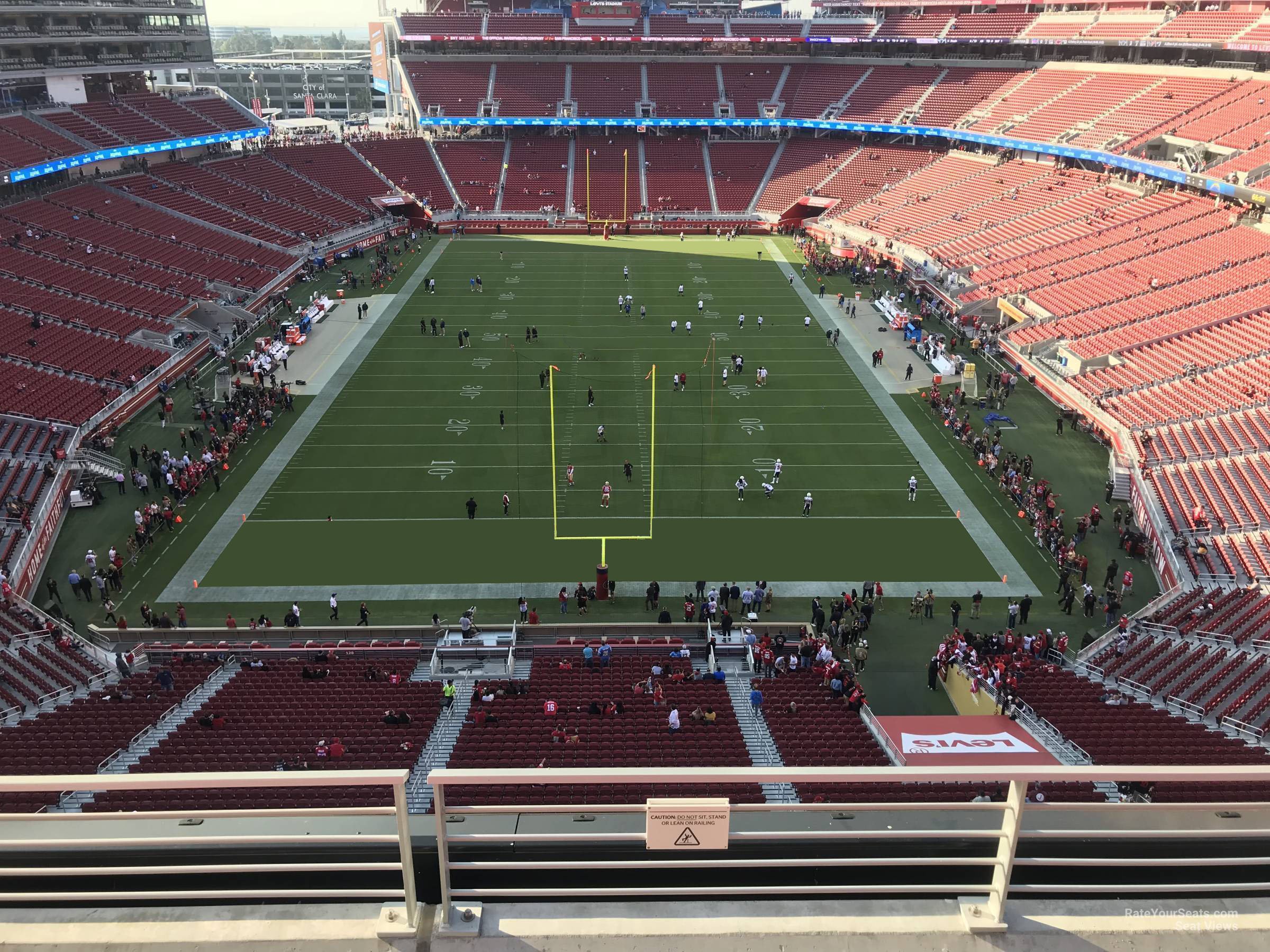 section 326, row 4 seat view  - levi