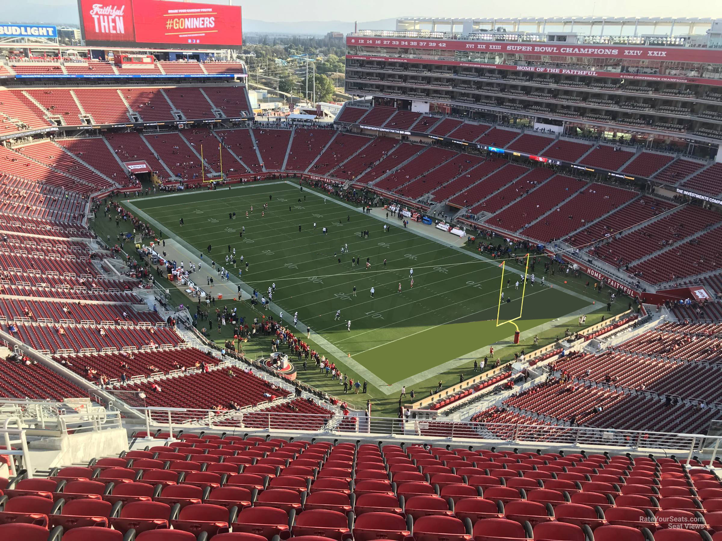 section 403, row 14 seat view  for football - levi