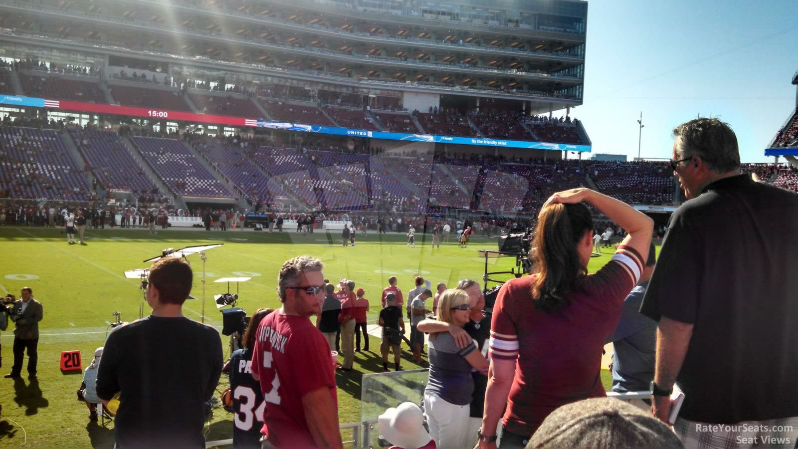 section 119, row 6 seat view  for football - levi