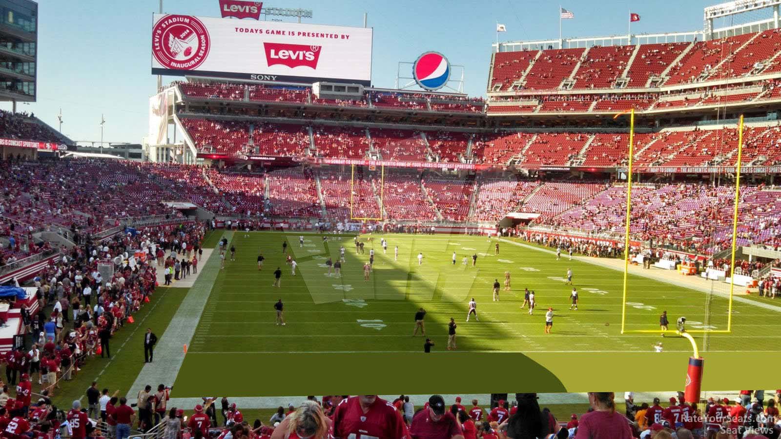 Levi Stadium Seating Chart With Seat Numbers