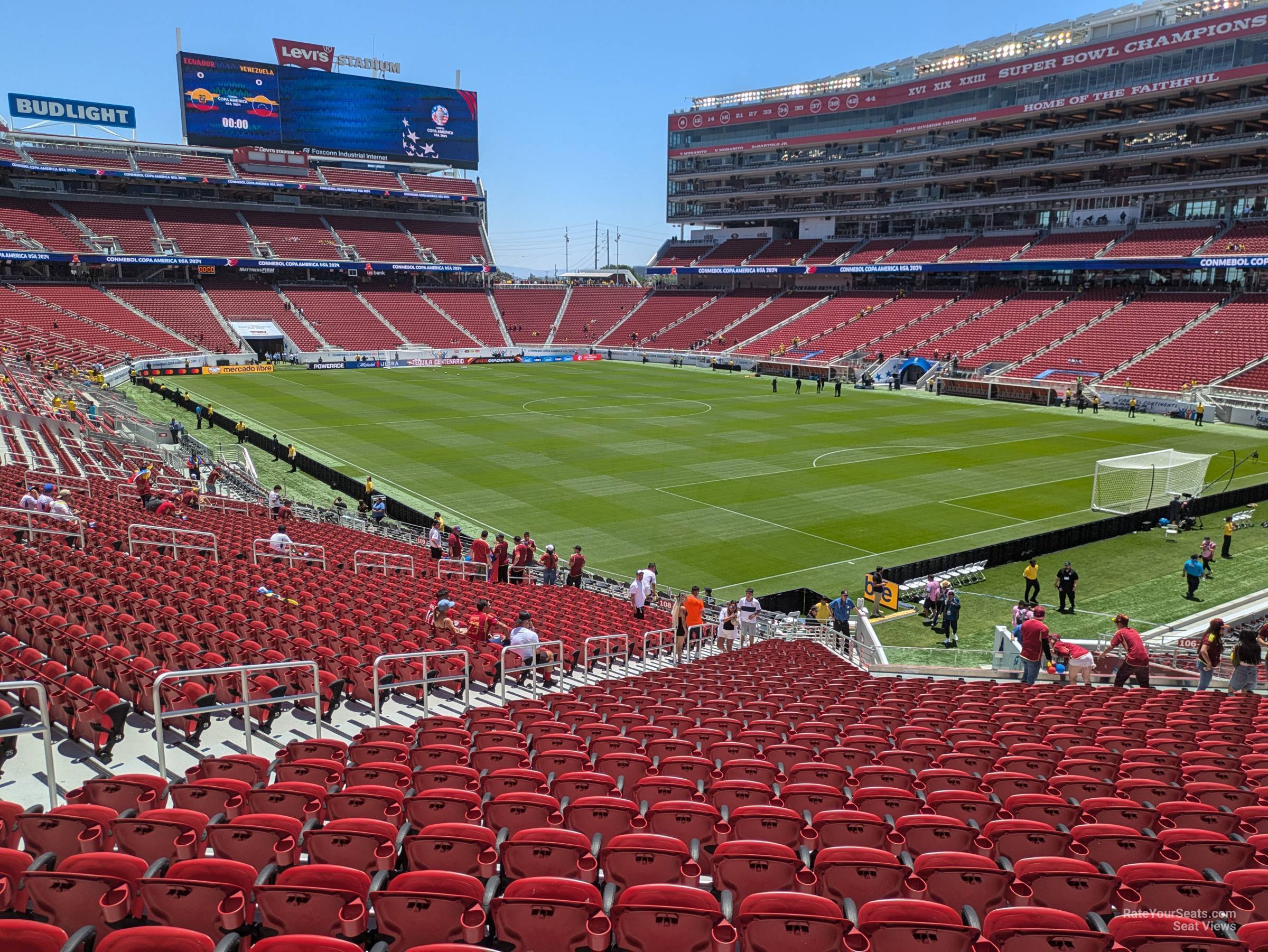 section 107, row 31 seat view  for soccer - levi's stadium