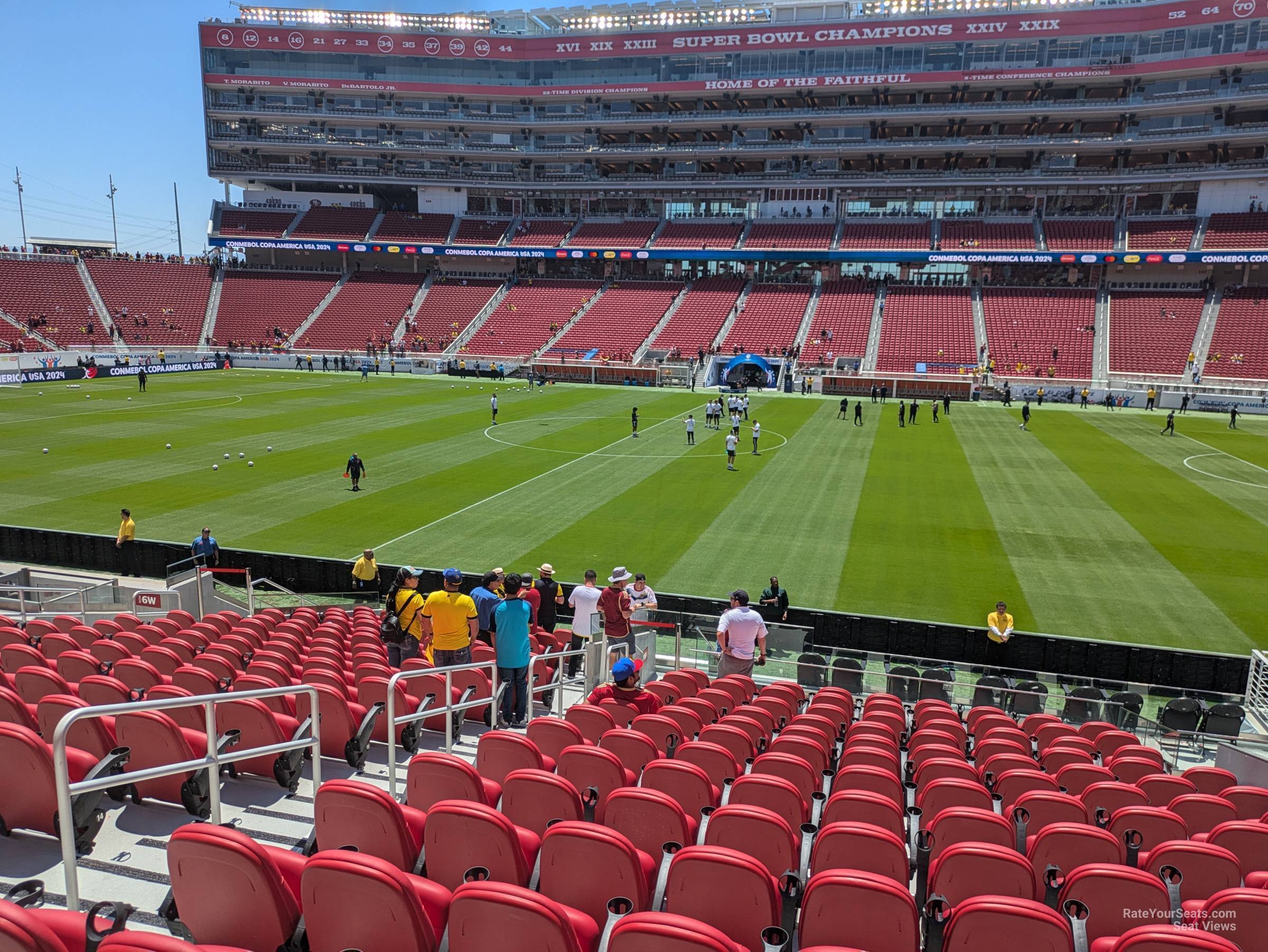 section c113, row 19 seat view  for soccer - levi's stadium