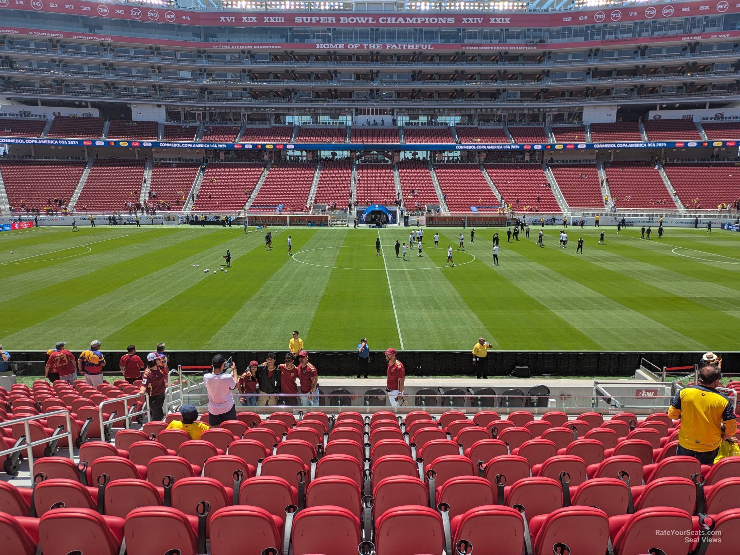 section c115, row 19 seat view  for soccer - levi