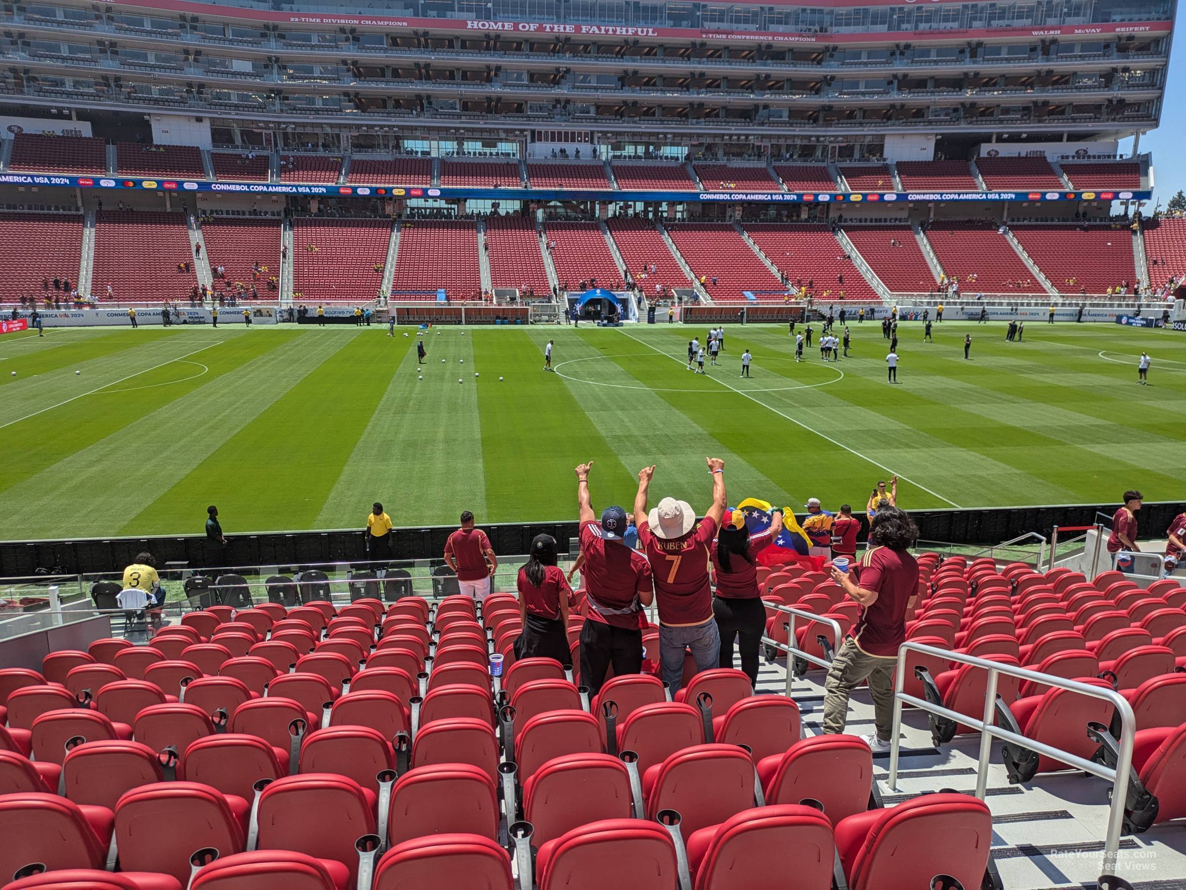 section c117, row 19 seat view  for soccer - levi's stadium