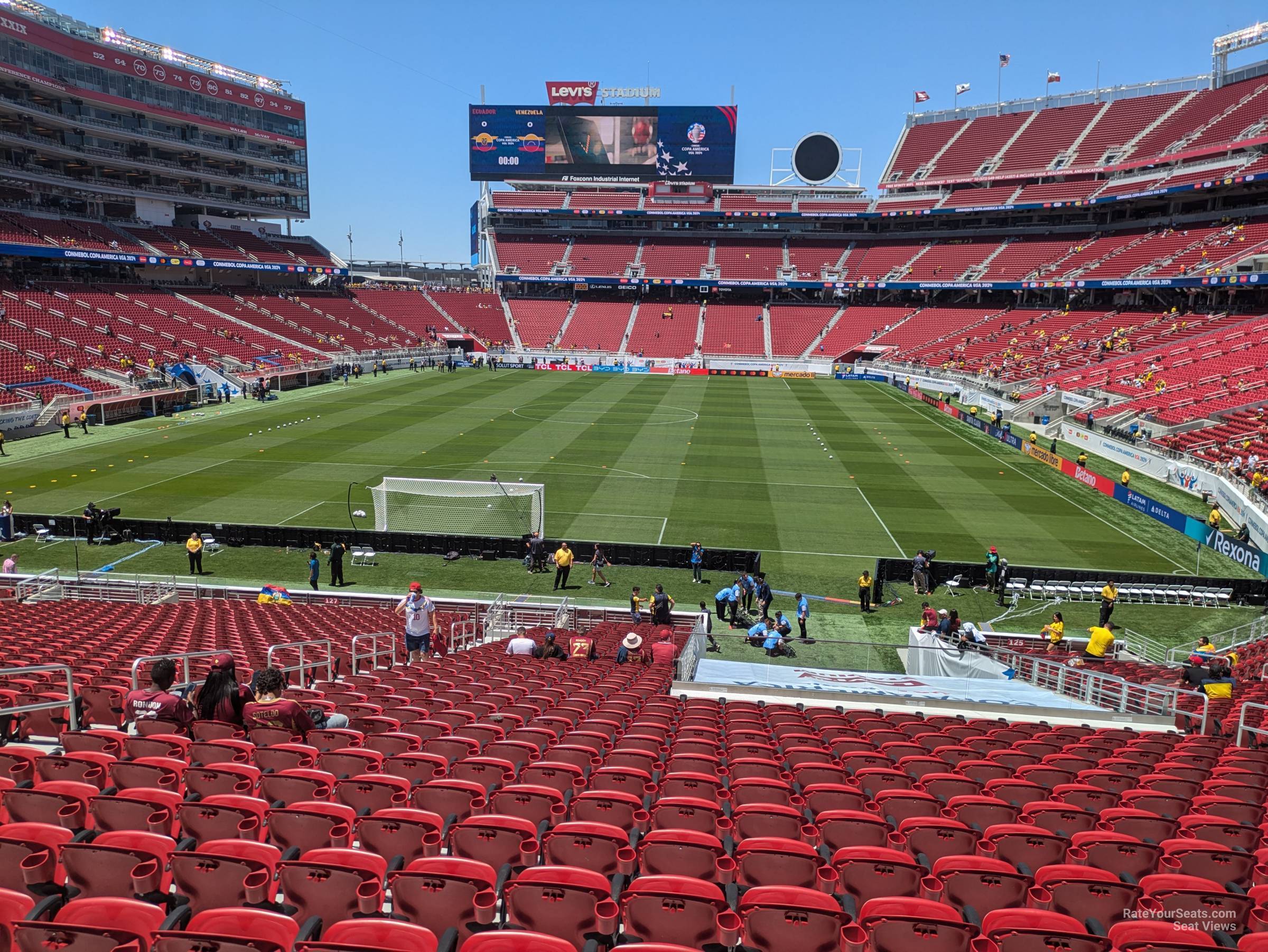 section 126, row 31 seat view  for soccer - levi's stadium