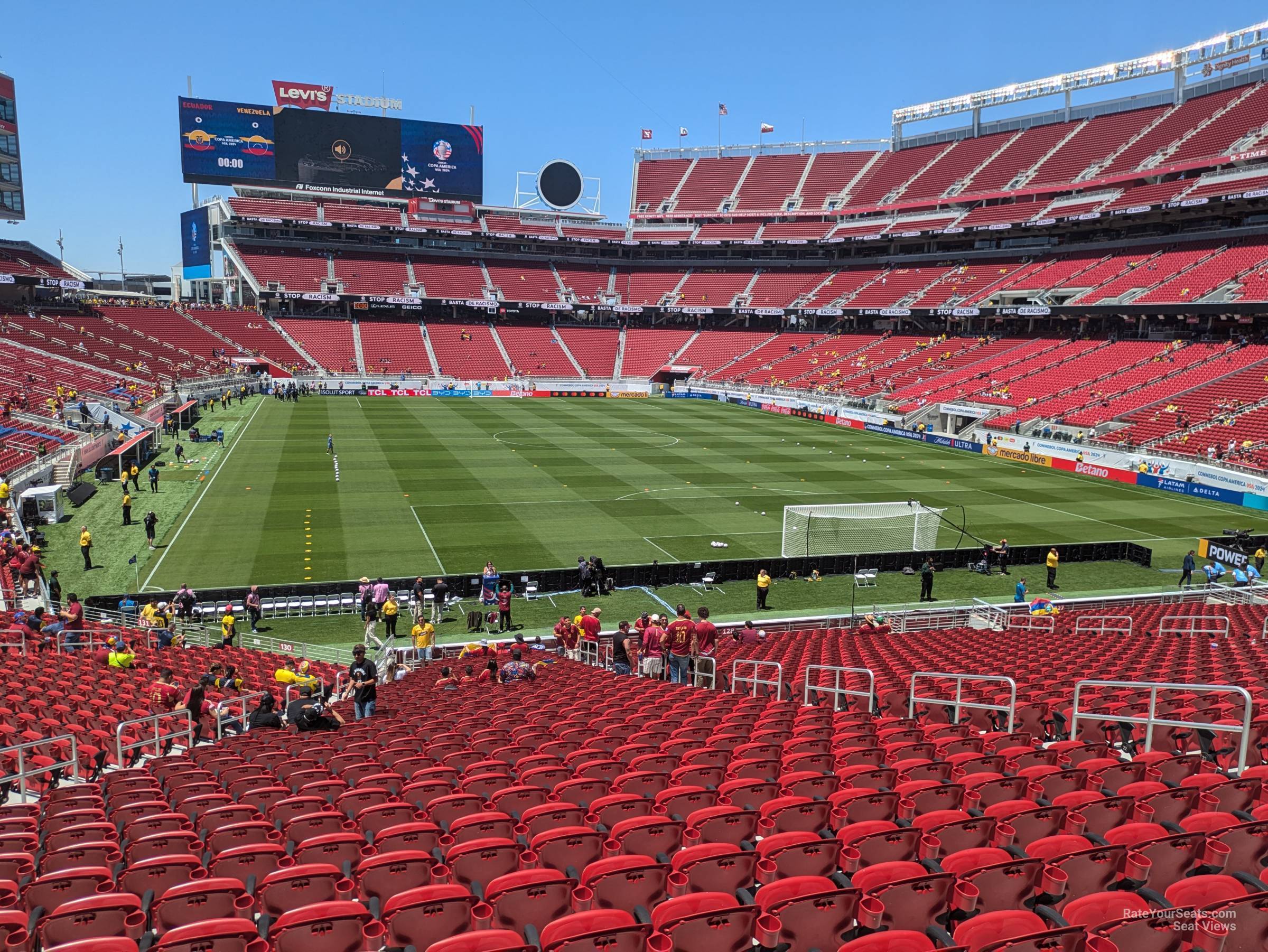 section 129, row 31 seat view  for soccer - levi's stadium