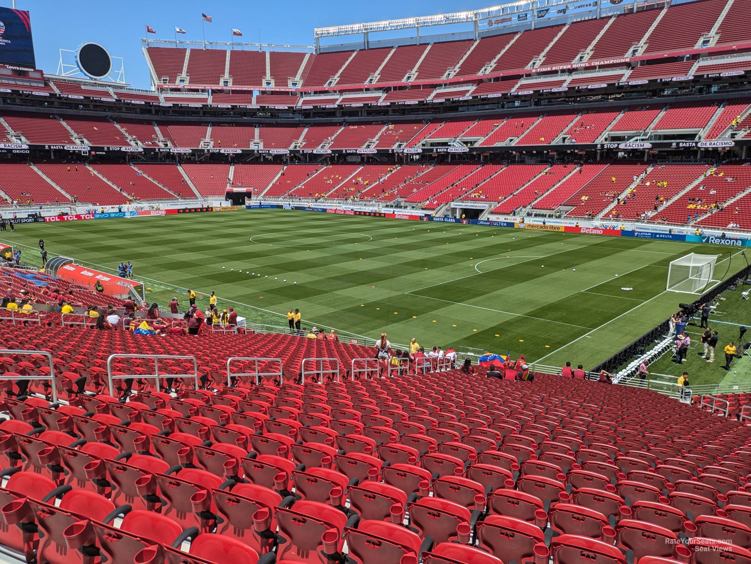 section 132, row 31 seat view  for soccer - levi's stadium