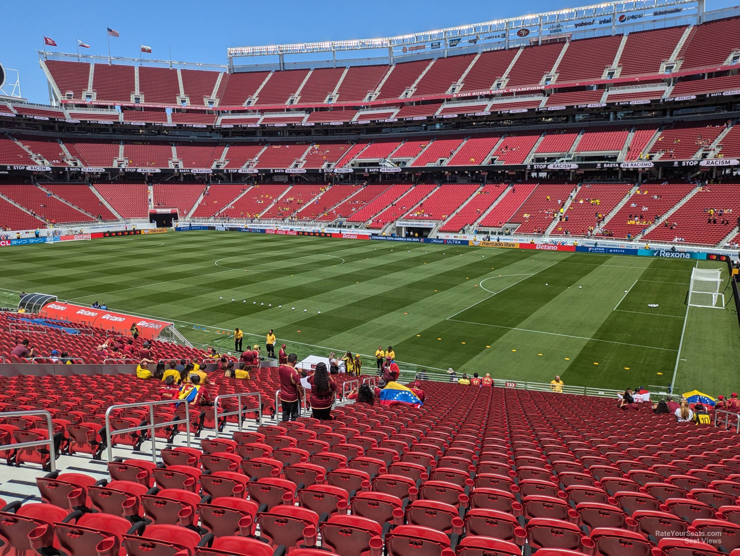 section 133, row 31 seat view  for soccer - levi's stadium