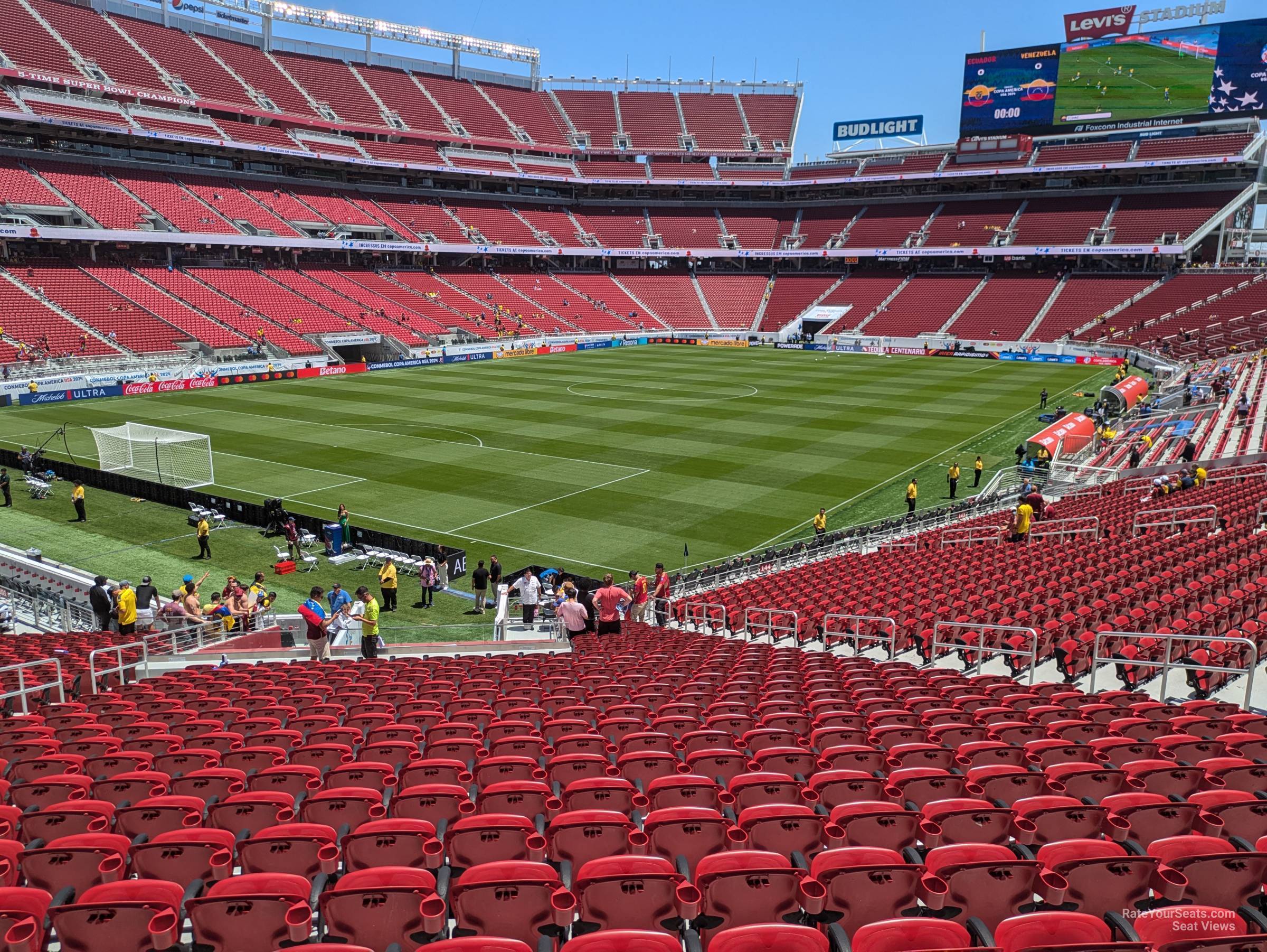 section 145, row 31 seat view  for soccer - levi's stadium