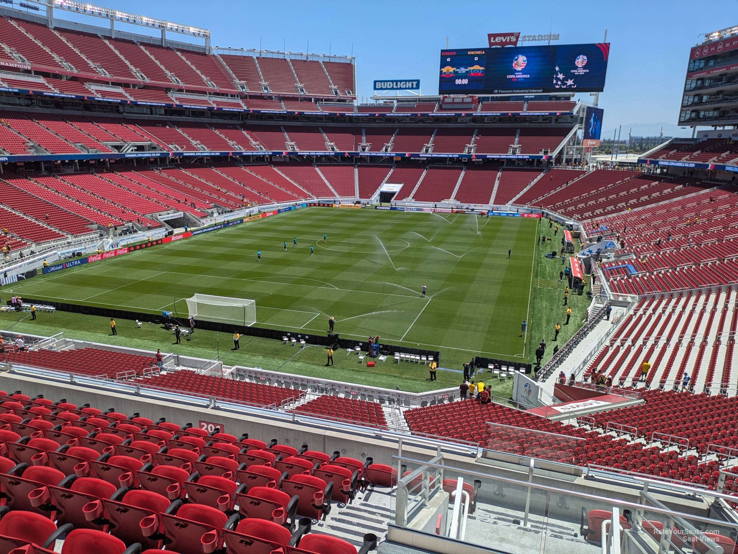 section 201, row 9 seat view  for soccer - levi's stadium