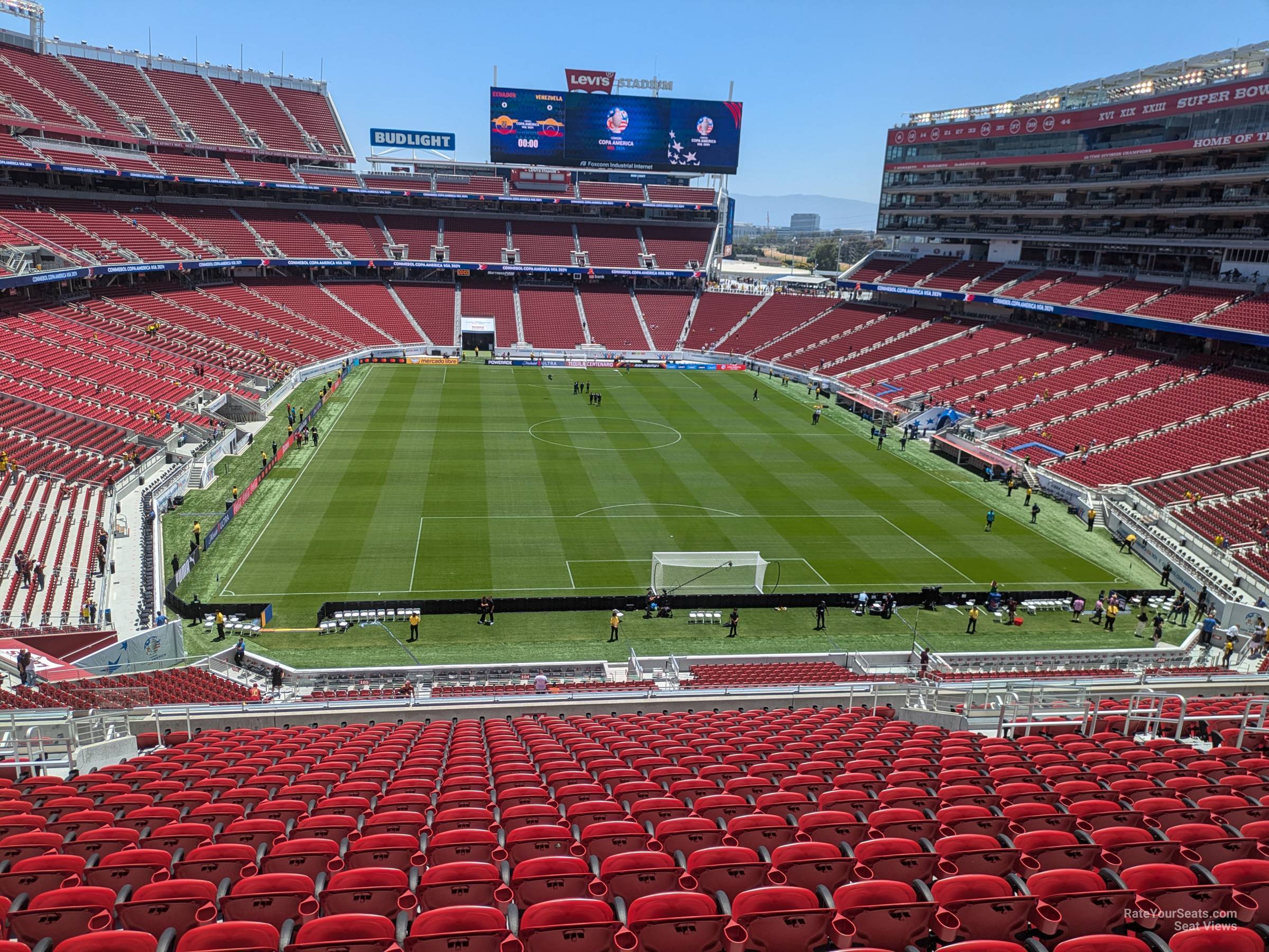 section 204, row 20 seat view  for soccer - levi's stadium