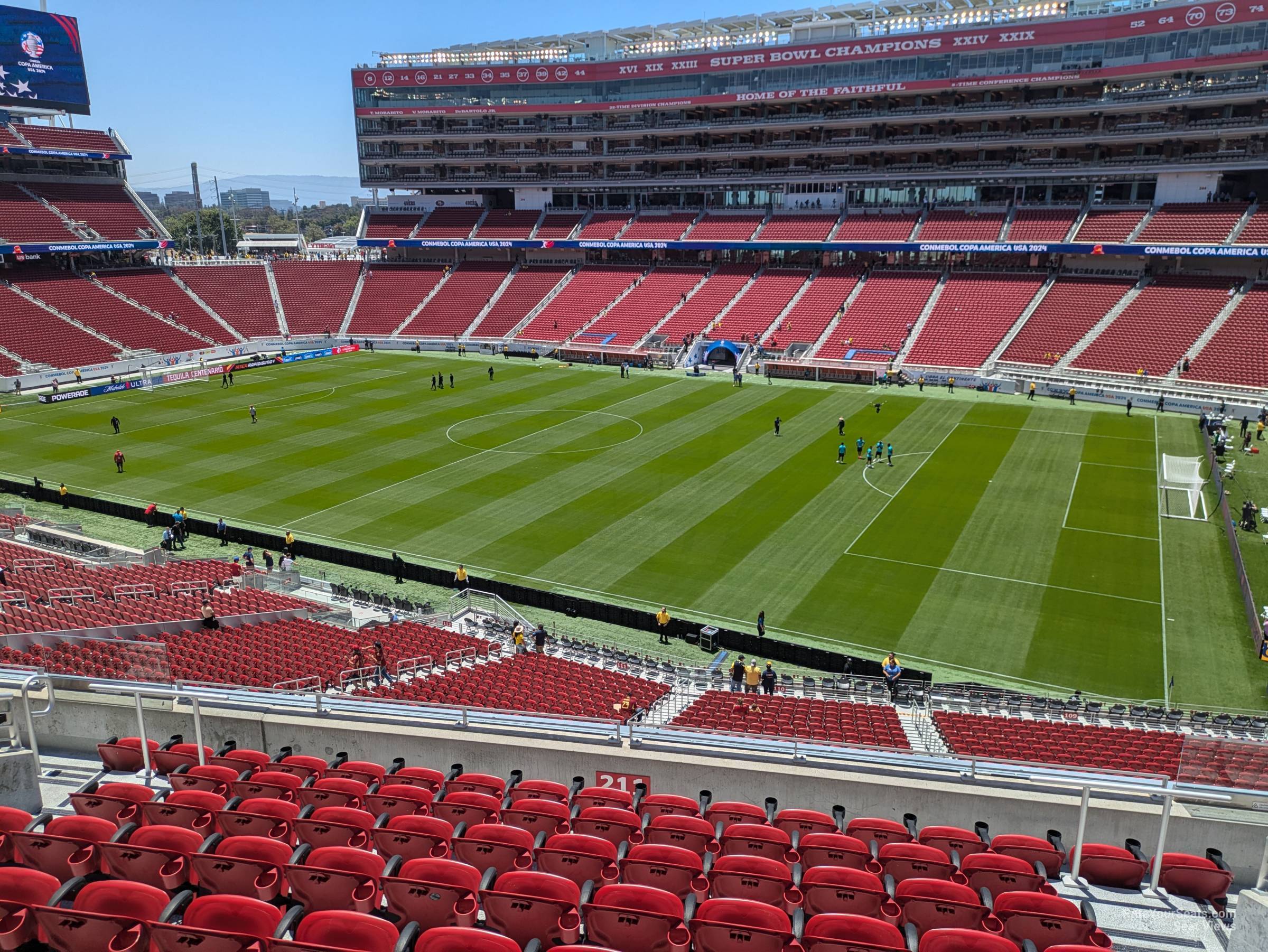 section 211, row 9 seat view  for soccer - levi