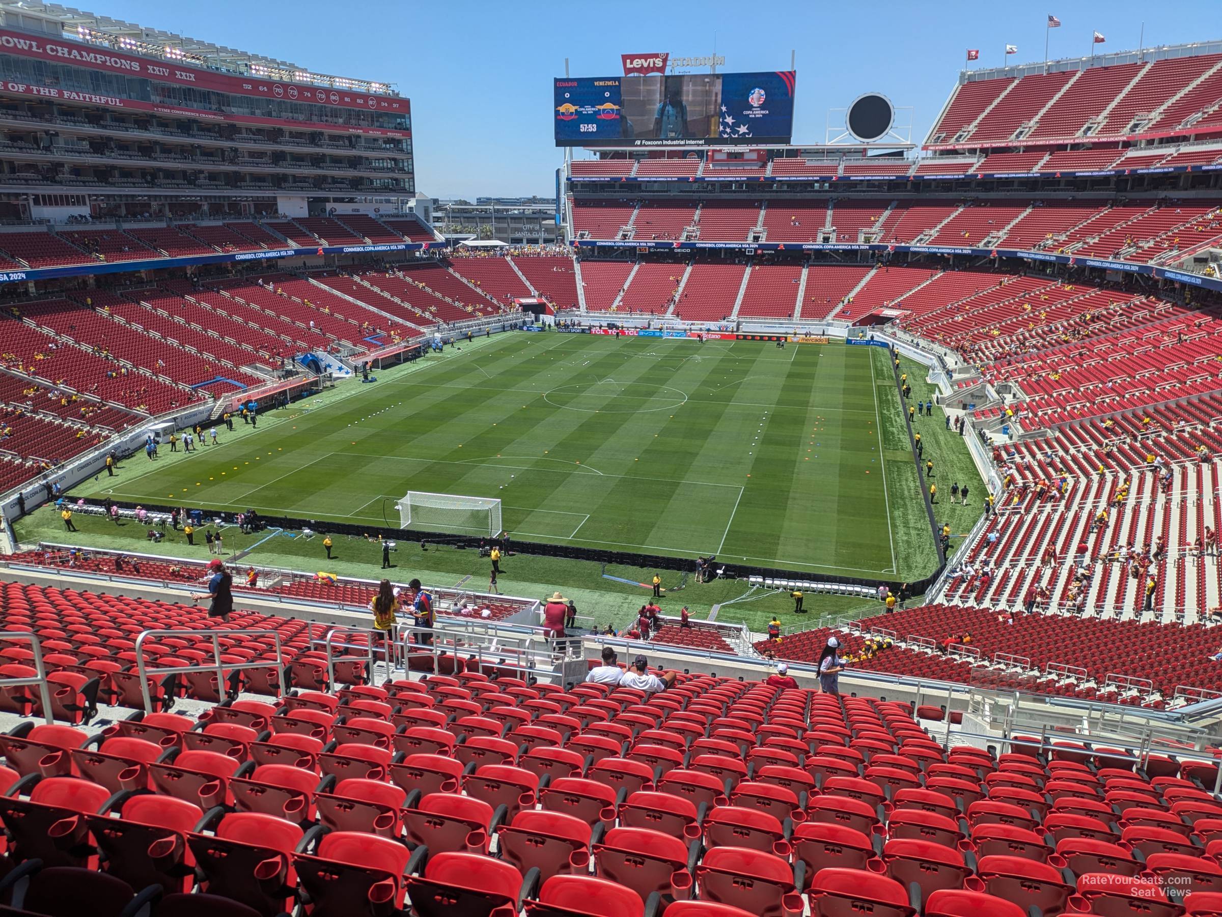 section 227, row 20 seat view  for soccer - levi's stadium