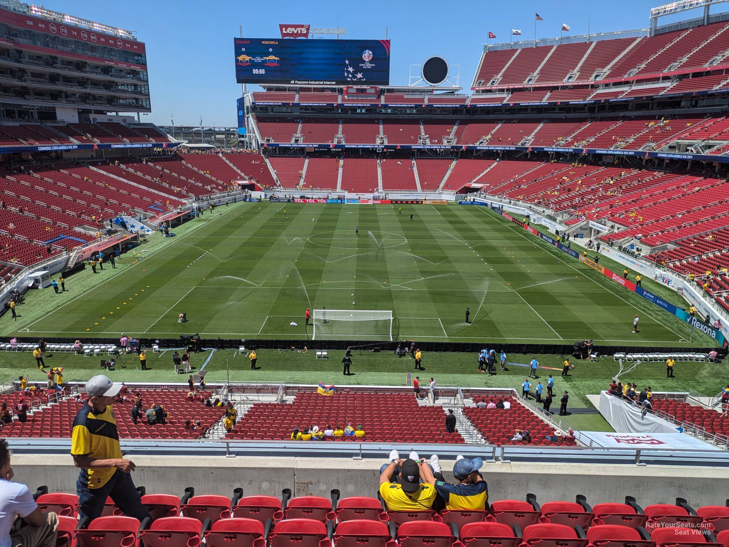 section 229, row 6 seat view  for soccer - levi