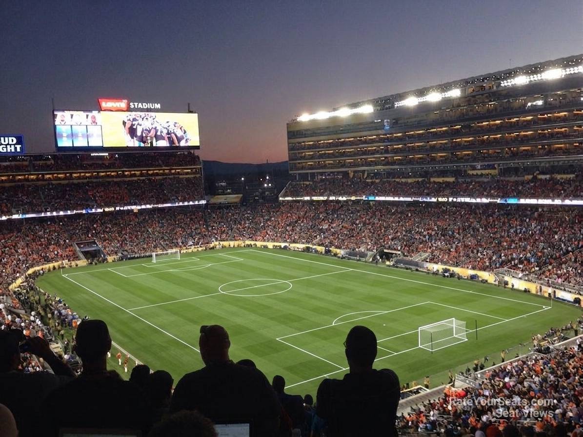 section 306, row 6w seat view  for soccer - levi's stadium