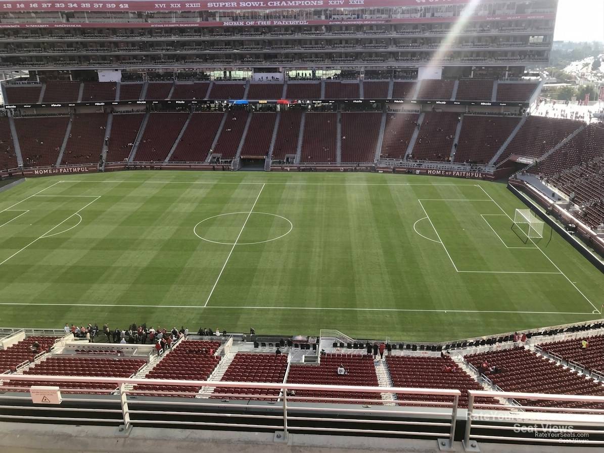 section 313, row 4 seat view  for soccer - levi's stadium