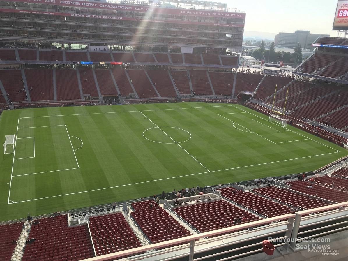 section 316, row 4 seat view  for soccer - levi's stadium
