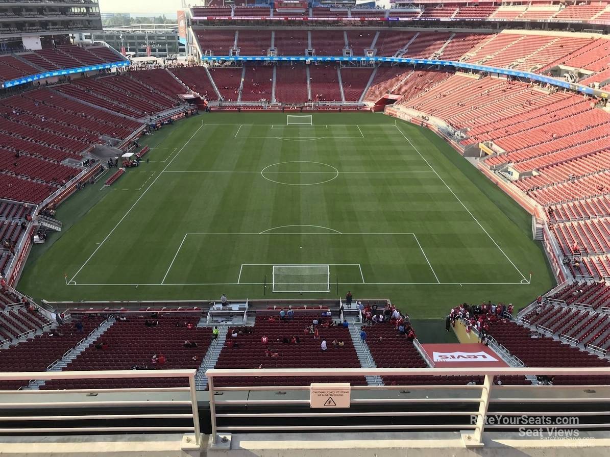 section 326, row 4 seat view  for soccer - levi's stadium