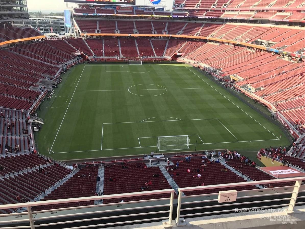 section 327, row 4 seat view  for soccer - levi's stadium