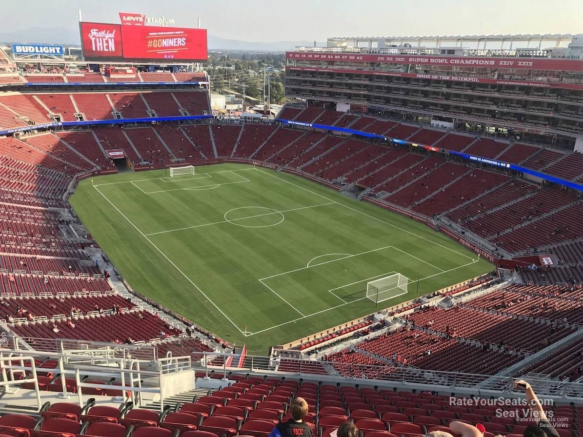 section 402, row 14 seat view  for soccer - levi's stadium