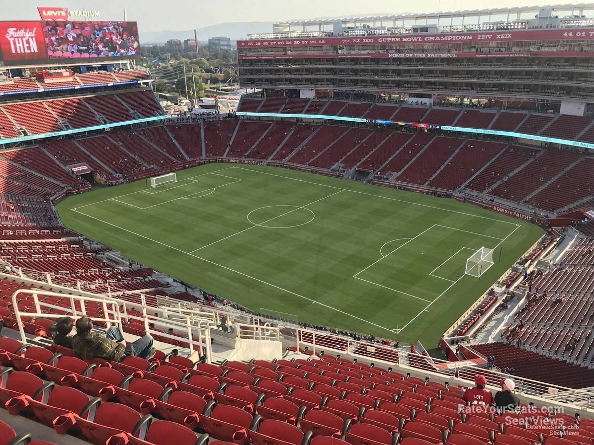 section 404, row 18 seat view  for soccer - levi's stadium