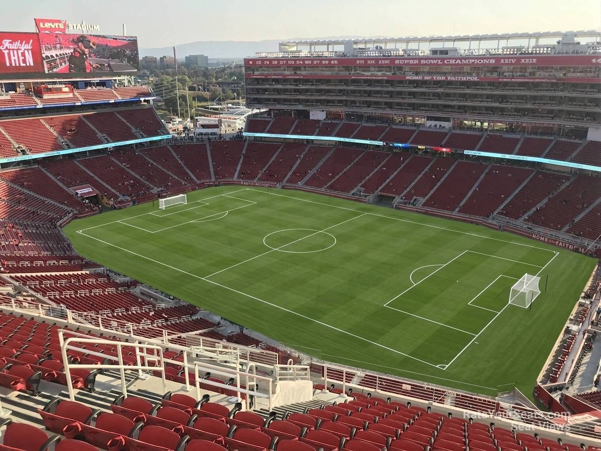 section 406, row 14 seat view  for soccer - levi's stadium