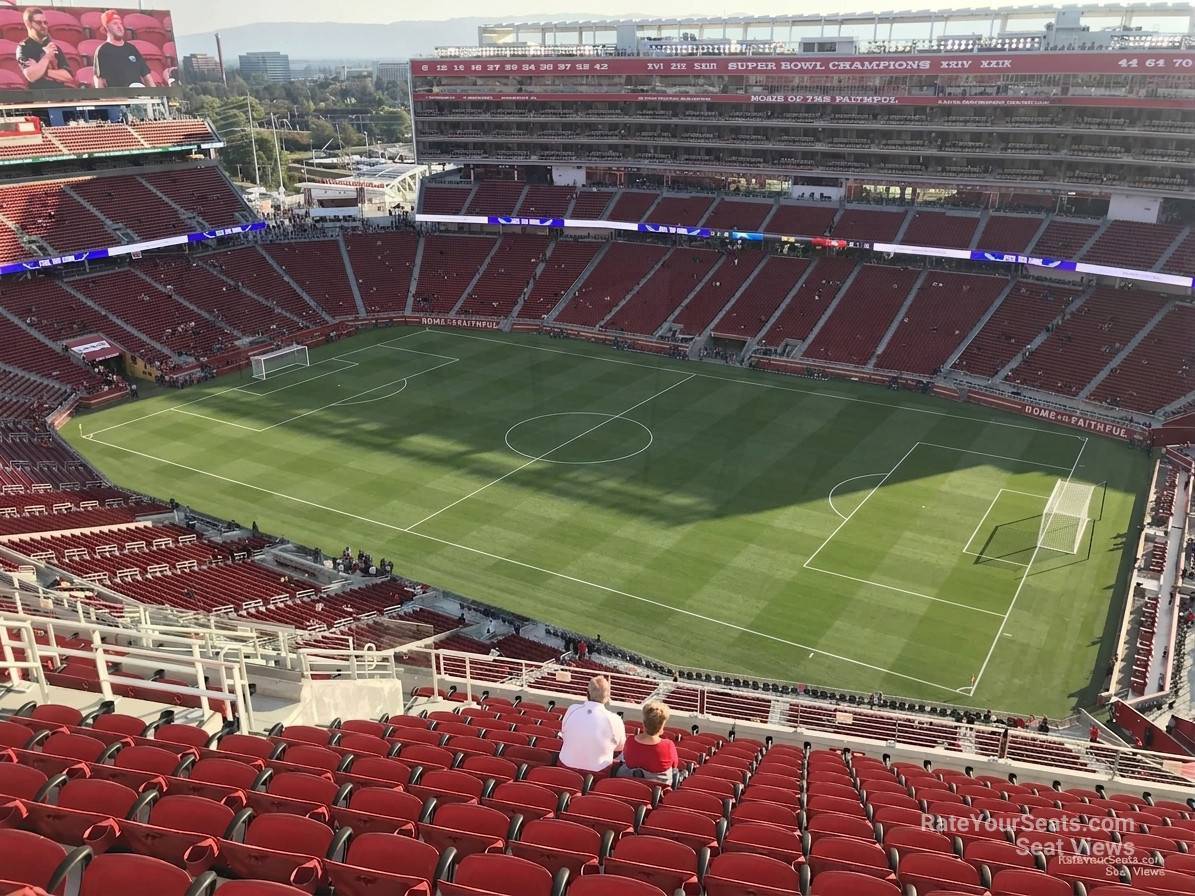 section 407, row 14 seat view  for soccer - levi's stadium
