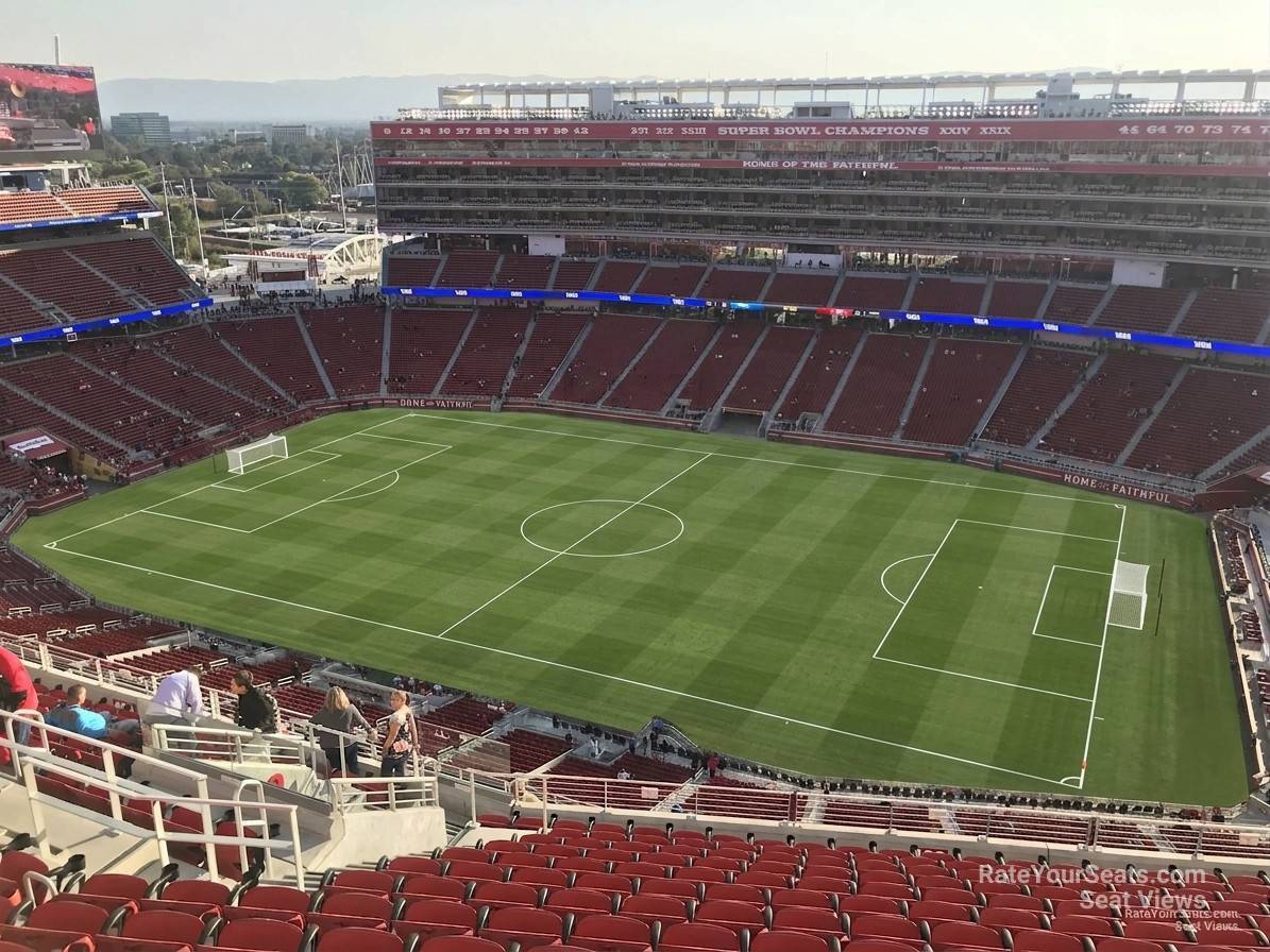 section 408, row 14 seat view  for soccer - levi's stadium
