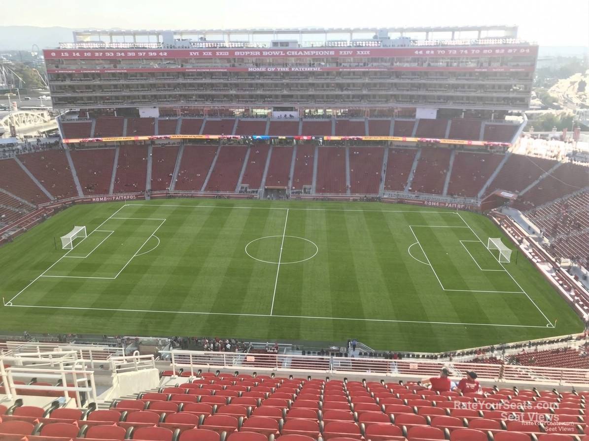 section 410, row 14 seat view  for soccer - levi's stadium